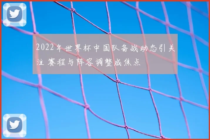 2022年世界杯中国队备战动态引关注 赛程与阵容调整成焦点